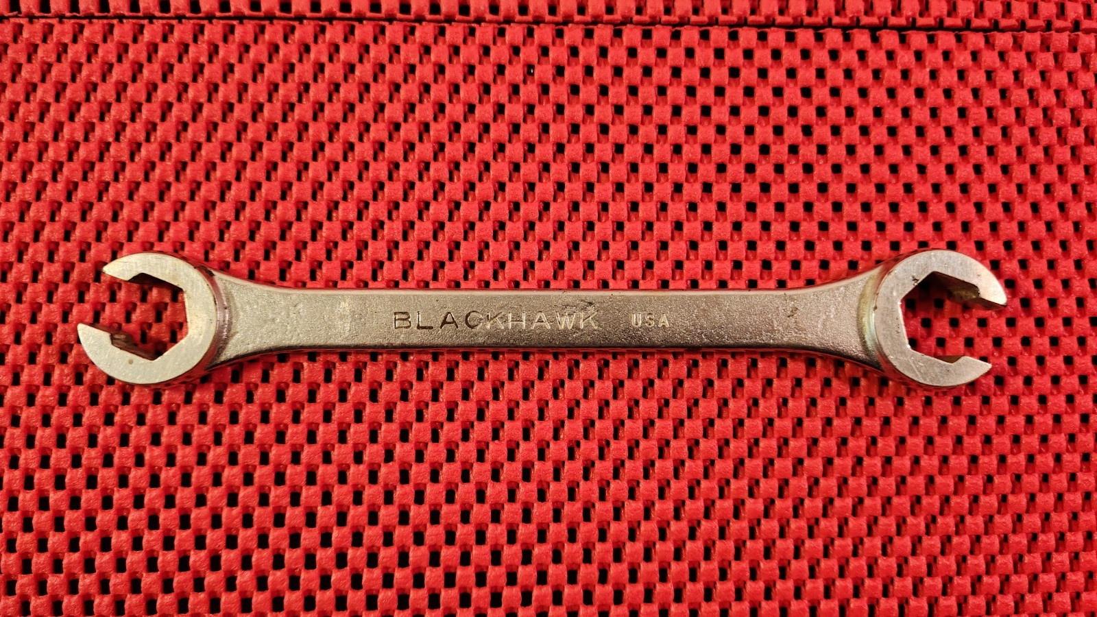 VINTAGE BLACKHAWK FLARE NUT WRENCH ZW 1216, 5/8″ & 11/16″ MADE IN THE U.S.A.