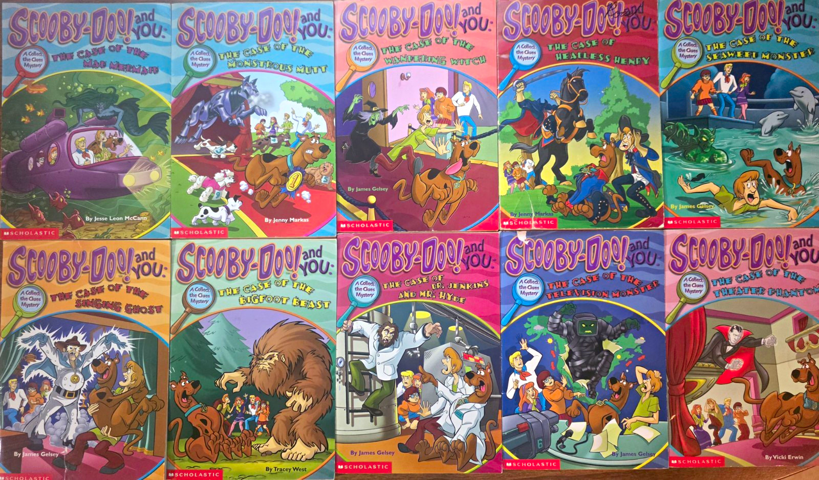 Scholastic Scooby-Doo! and You Book Lot w/ Scooby, Shaggy, Fred, Daphne