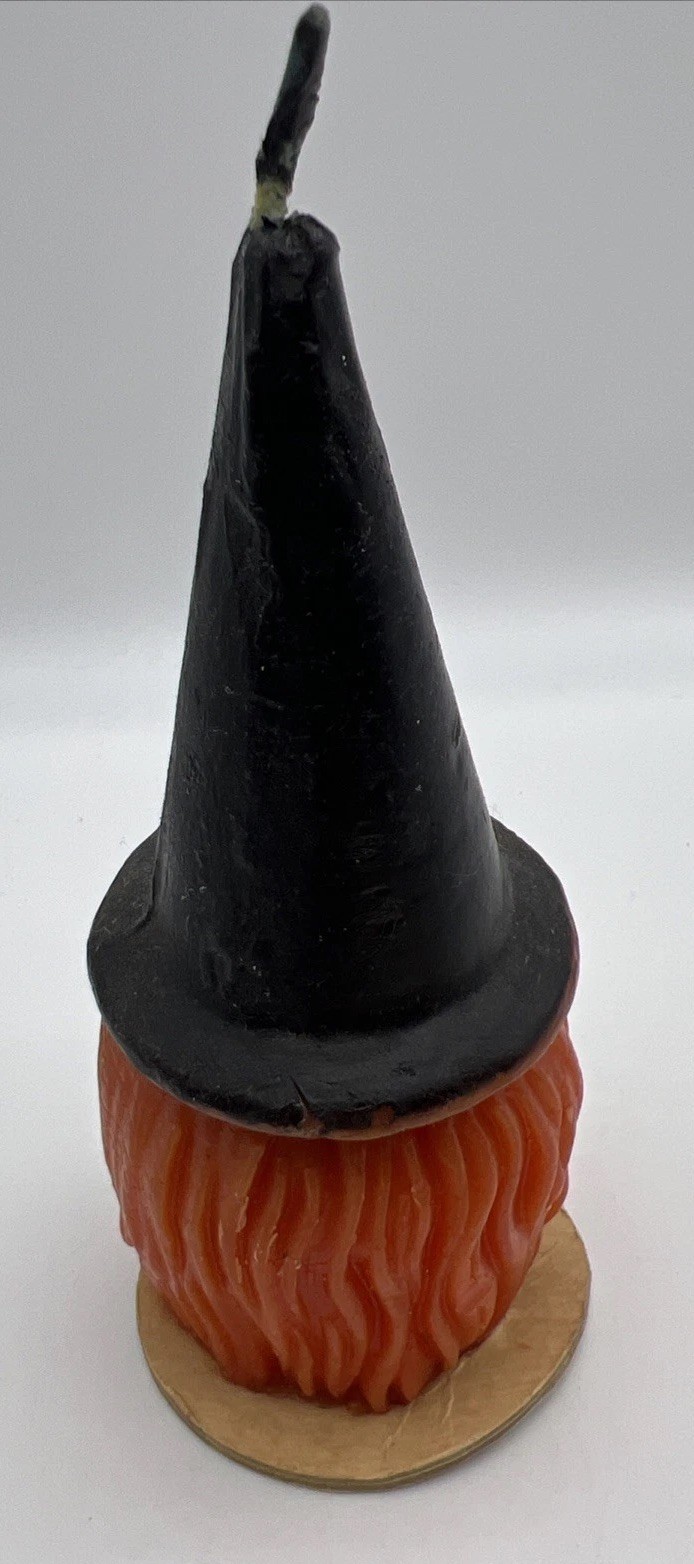 Vintage 1950s Gurley Witch Halloween Candle -READ