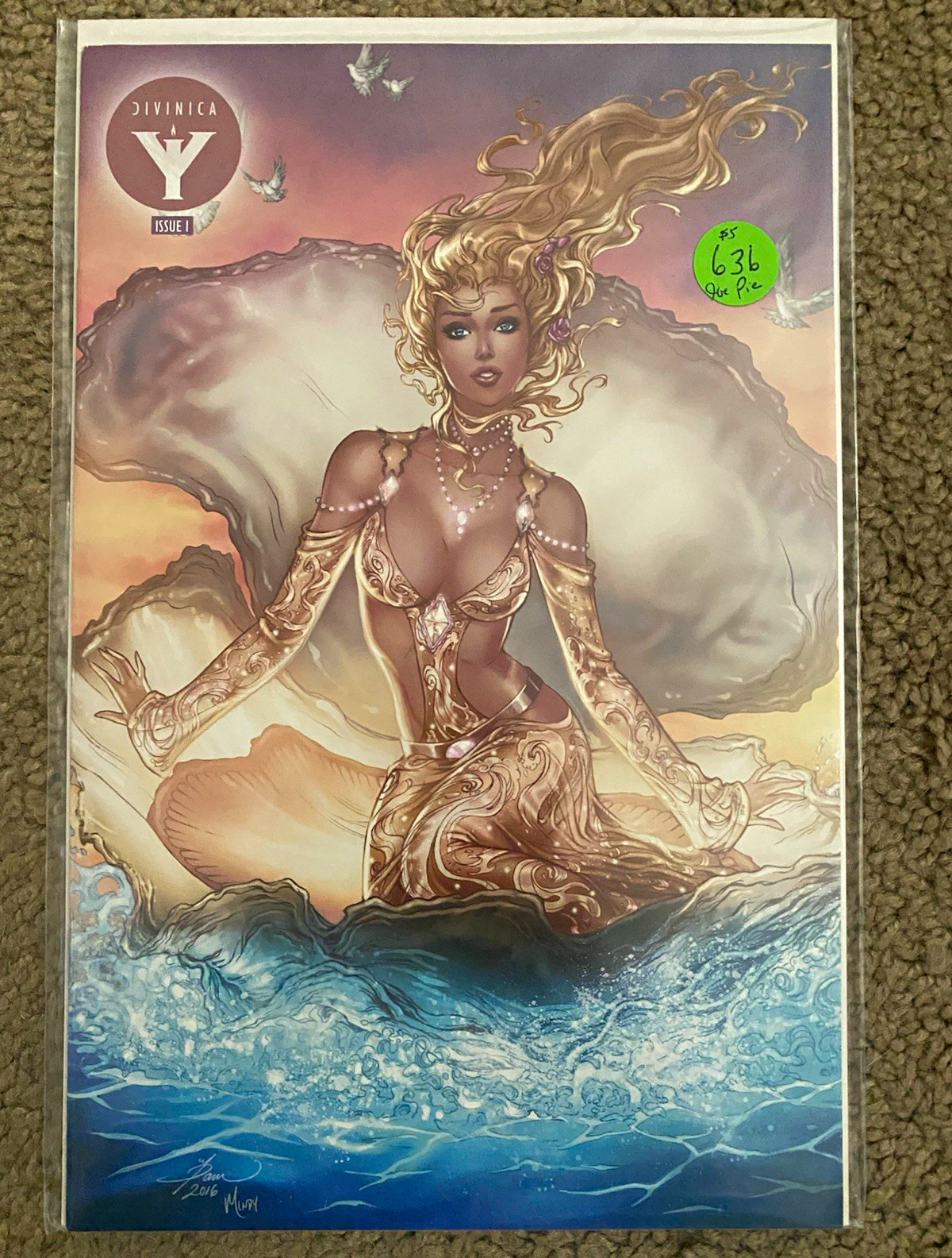 Divinica #1 Comic Book, Nick Percival, Sean Murray Cover, Modern Age, Color