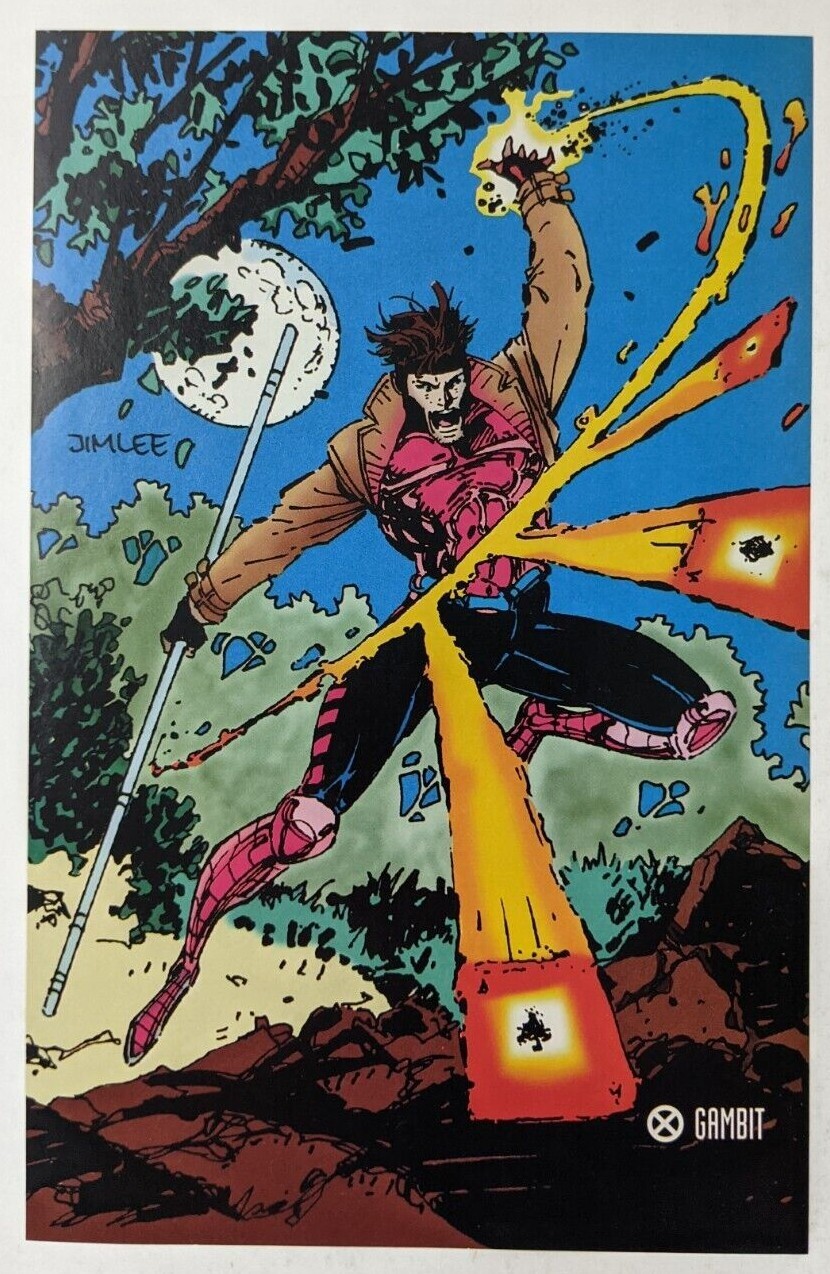 Gambit Roma Uncanny X-Men Trading Cards Comic Poster Art Pin-Up Original Jim Lee