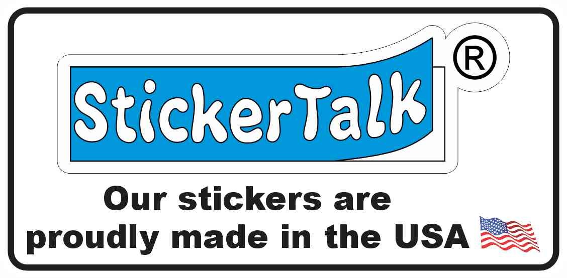 StickerTalk USA Semiquincentennial America 250th Birthday Stickers 2×1