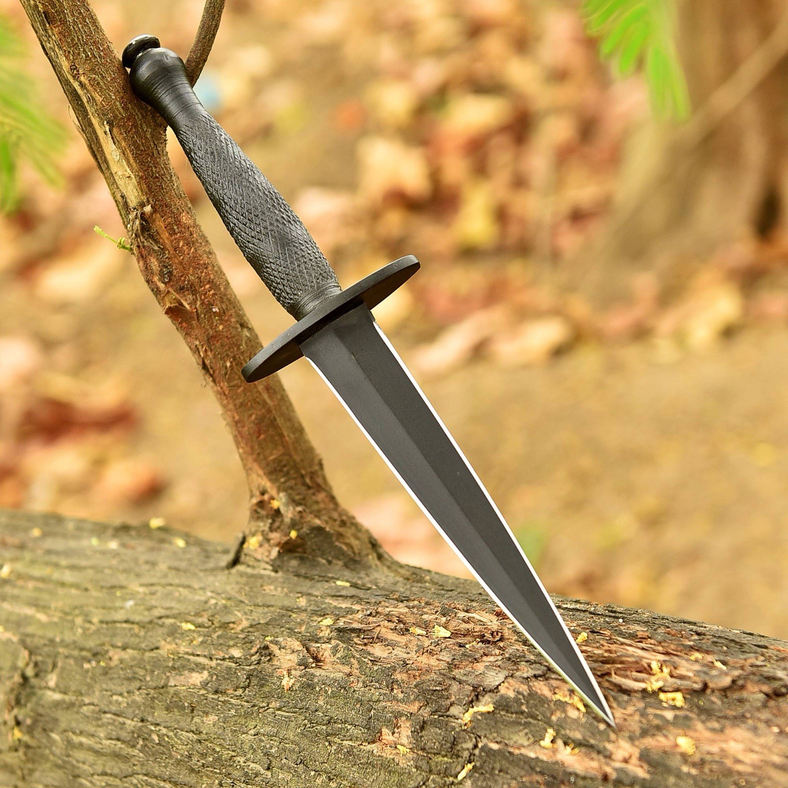 Vintage V-42 Double-Edge British Special Forces WWII Dagger Knife With Sheath