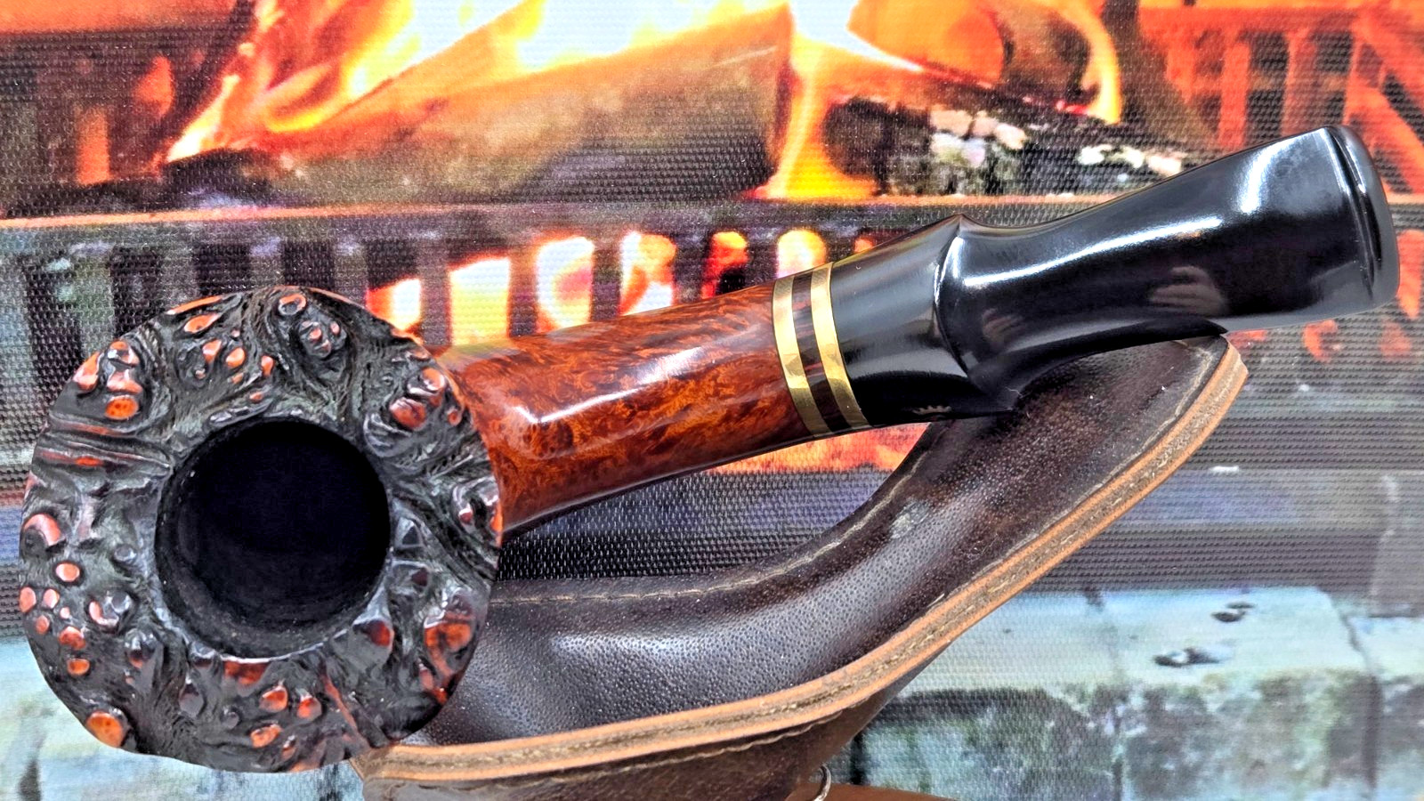 Stanwell Brass Band (126) Smooth Bent Dublin Plateau Estate Pipe (1970s-1990’s)