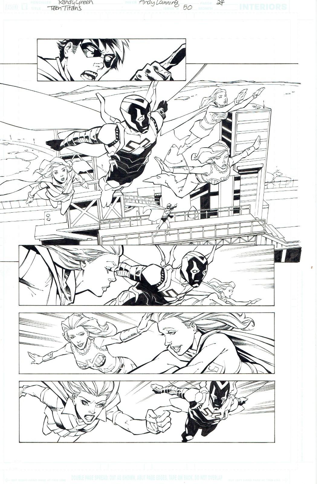 Teen Titans #50 pg.24 by Randy Green & Andy Lanning Blue Beetle Wonder Girl