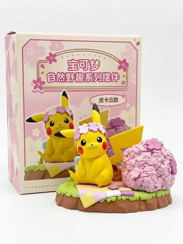 Langbowang Pokemon Nature Adventure Series PVC Figure Statue – Pikachu