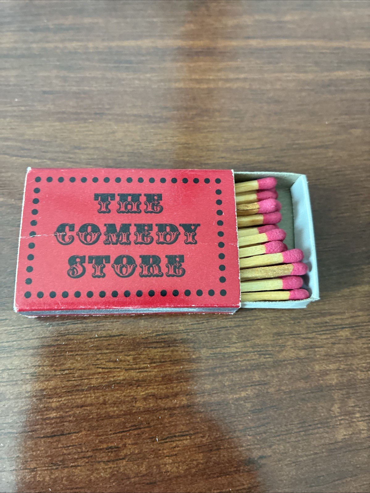 Vintage Matchbook The Comedy Store Slider Box w/ Matches California