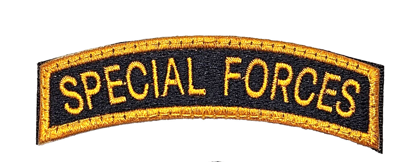 U.S. Army Special Forces Shoulder Scroll Yellow & Black Unit Patch
