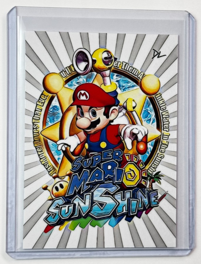 Super Mario Sunshine Limited Artist Signed “Nintendo Classic” Trading Card 5/10
