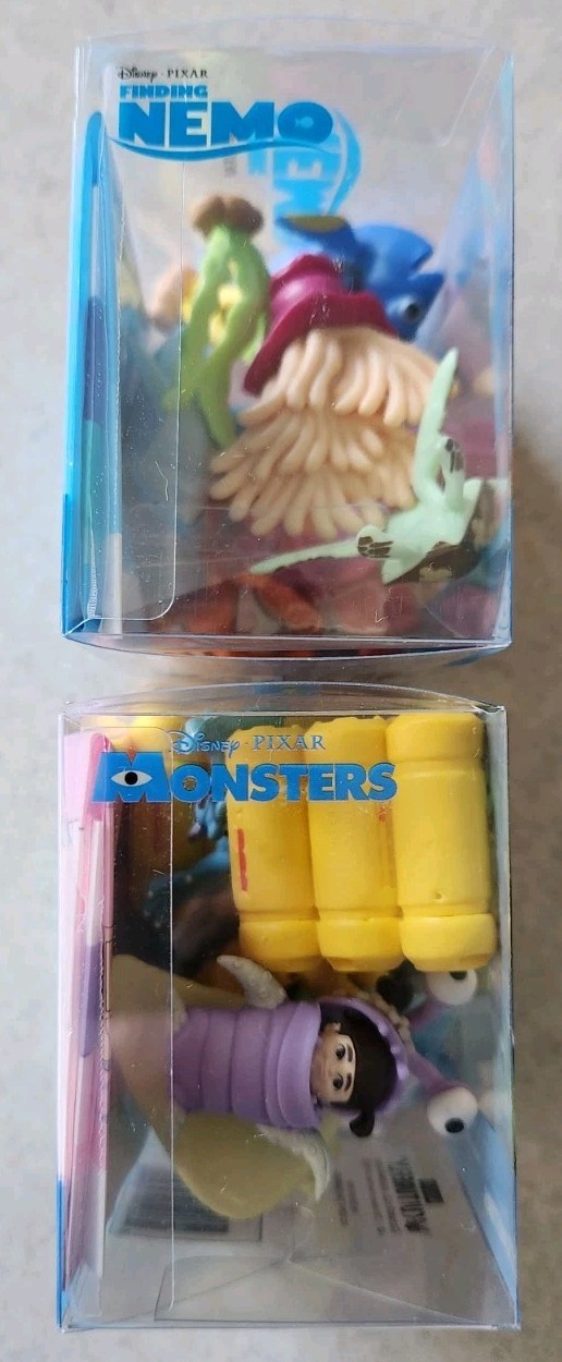 Pixar Finding Nemo & Monsters Inc Critter Crates Mini Figures 2 SETS #21425