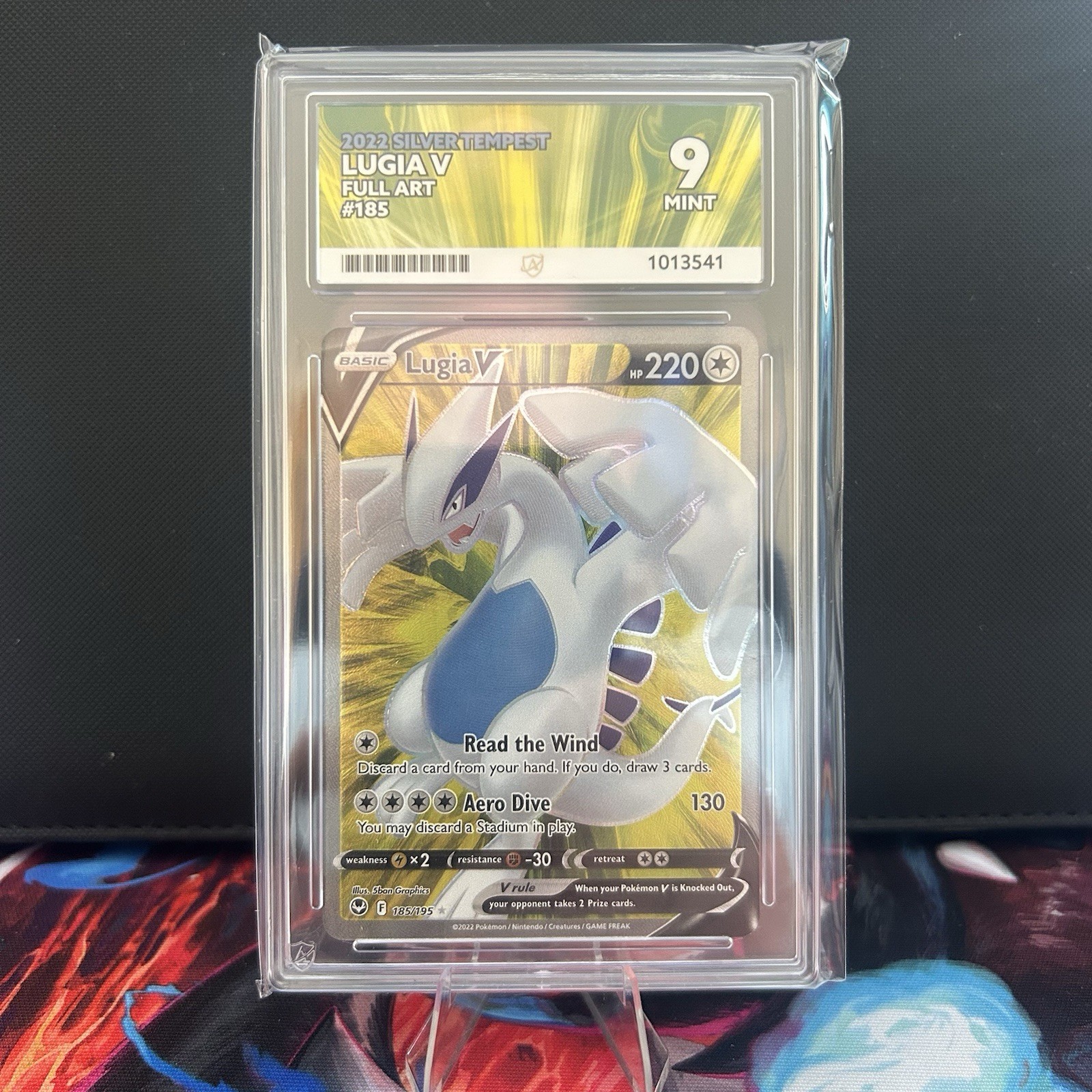 Lugia V 185/195 Silver Tempest – Full Art Pokemon Ace Graded MINT 9 English
