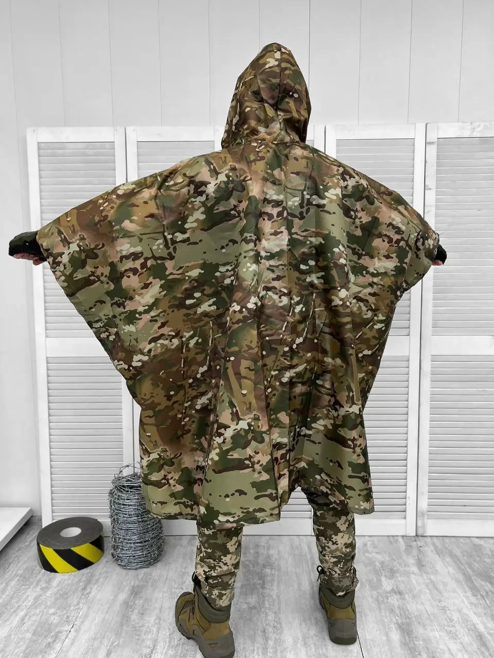 Poncho raincoat multicam on membrane waterproof glued tactical camouflage 🇺🇦
