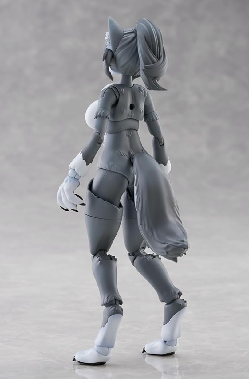 Aoshima Kemopla No.KP-03R Gray Wolf Non-scale Plastic Model Kit Figure