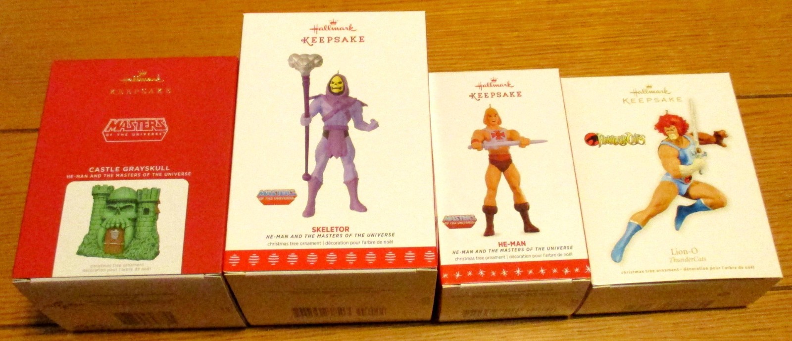 MOTU Hallmark Ornaments HE-MAN + Skeletor + Castle Grayskull + Bonus Lion-O