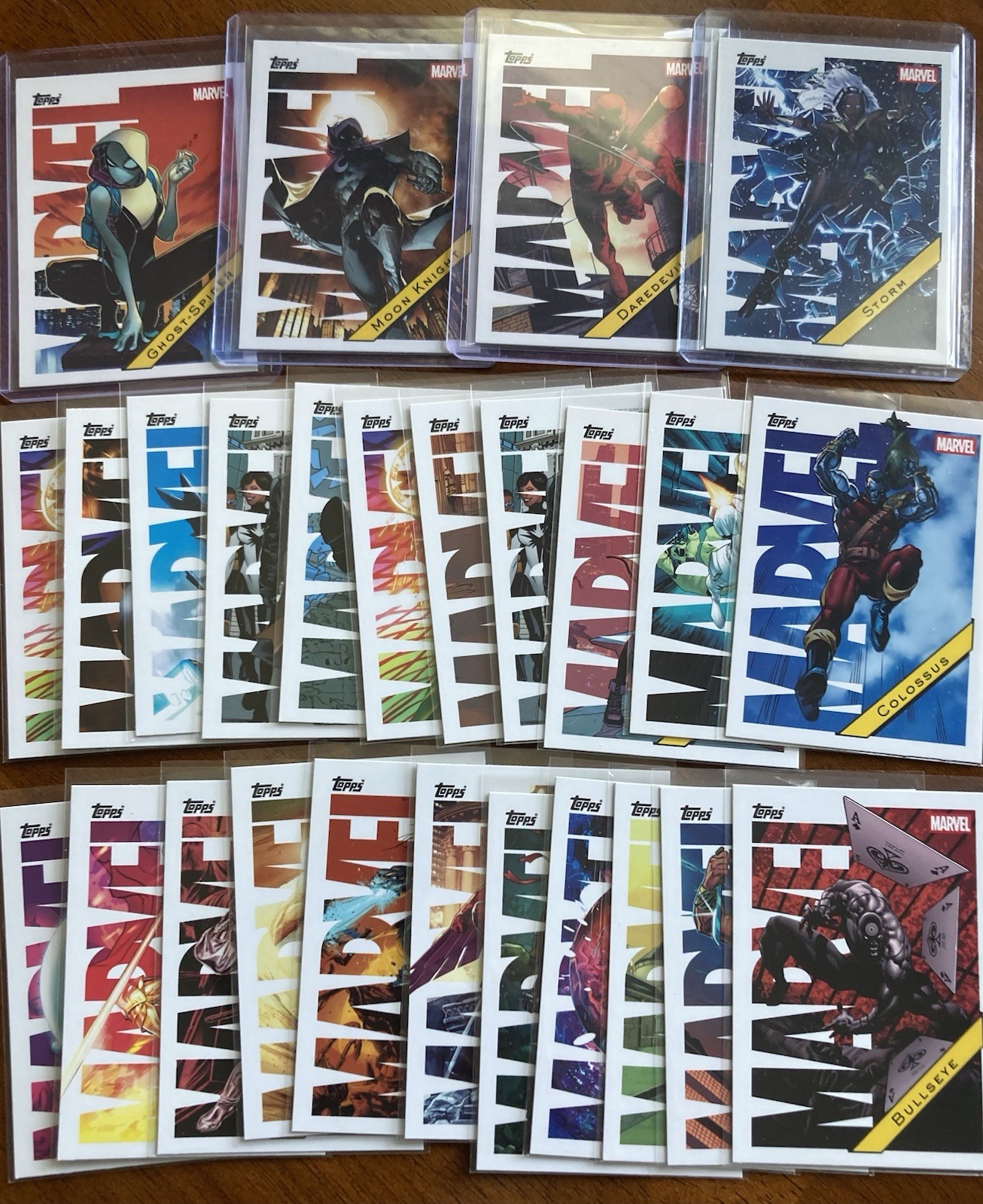 2025 topps marvel chrome Promo Lot 26 Ghost Spider Moon Knight Daredevil Storm
