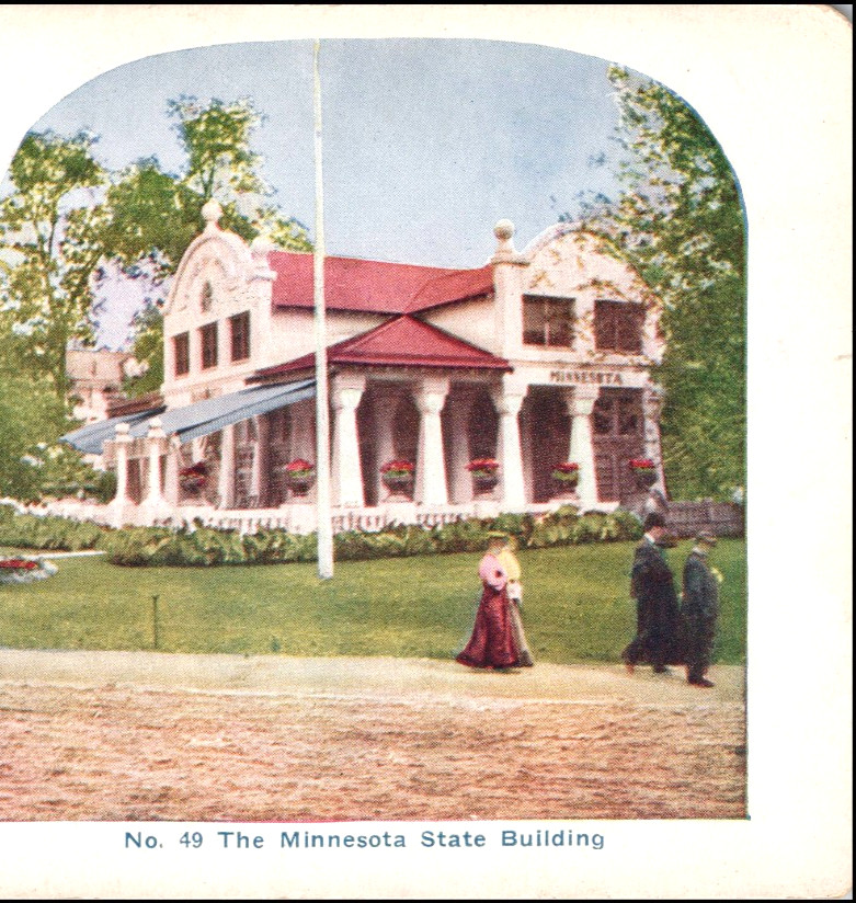 ST. Louis Worlds Fair, The French Government’s Building–Stereoview #LB77
