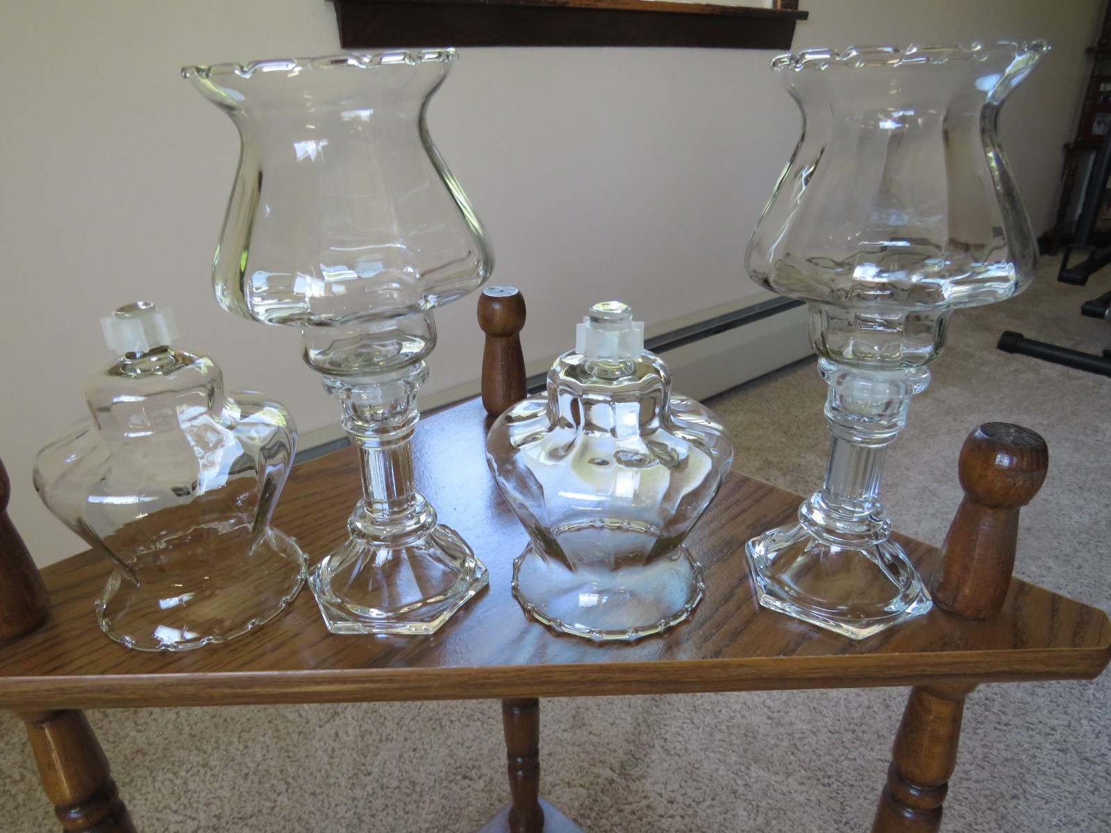 Lot of 4 Home Interior HOMCO Country Shade Votive Cups. 5″ T. With NEW Grommets