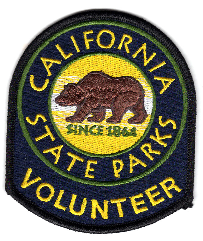 California State Parks – 3.75″ X 3.25″ Uniform Volunteer PATCH – new in 2021