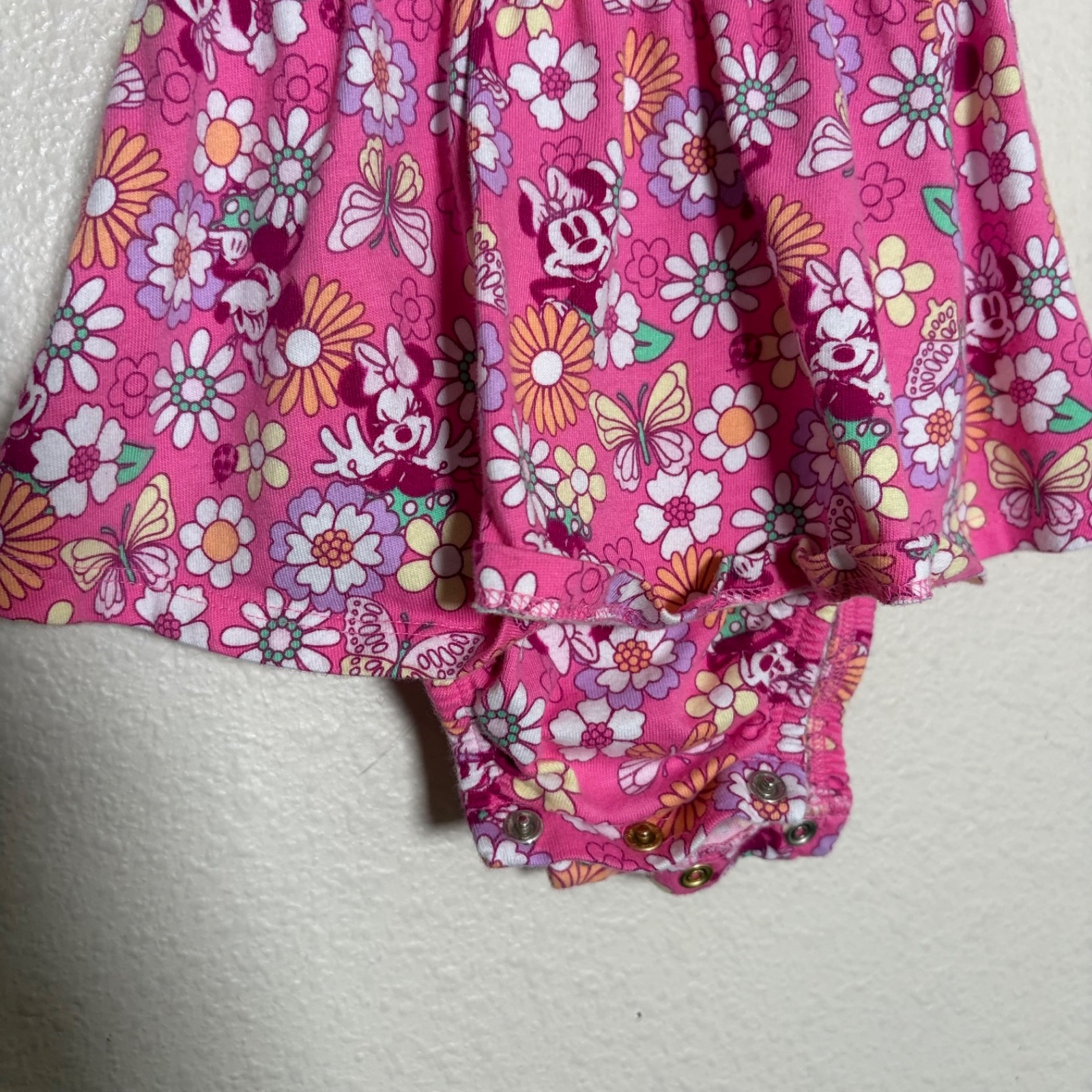 Disney Jumping Beans Minnie Mouse Dress Outfit Baby 6 Months Pink Floral