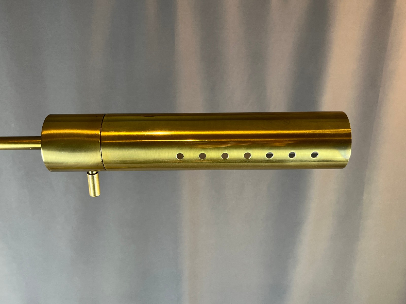 Mid-Century Frederick Cooper Brass Adjustable Pharmacy 35-54″ Floor Lamp (A)