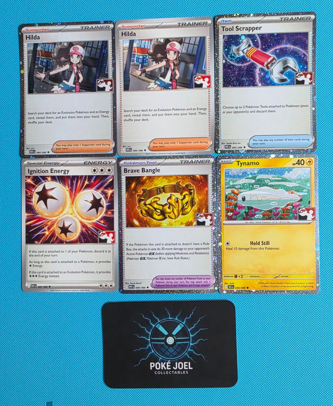All 6 Black Bolt & White Flare Series 9 Exclusive, Prize series 9 Play! Stamped