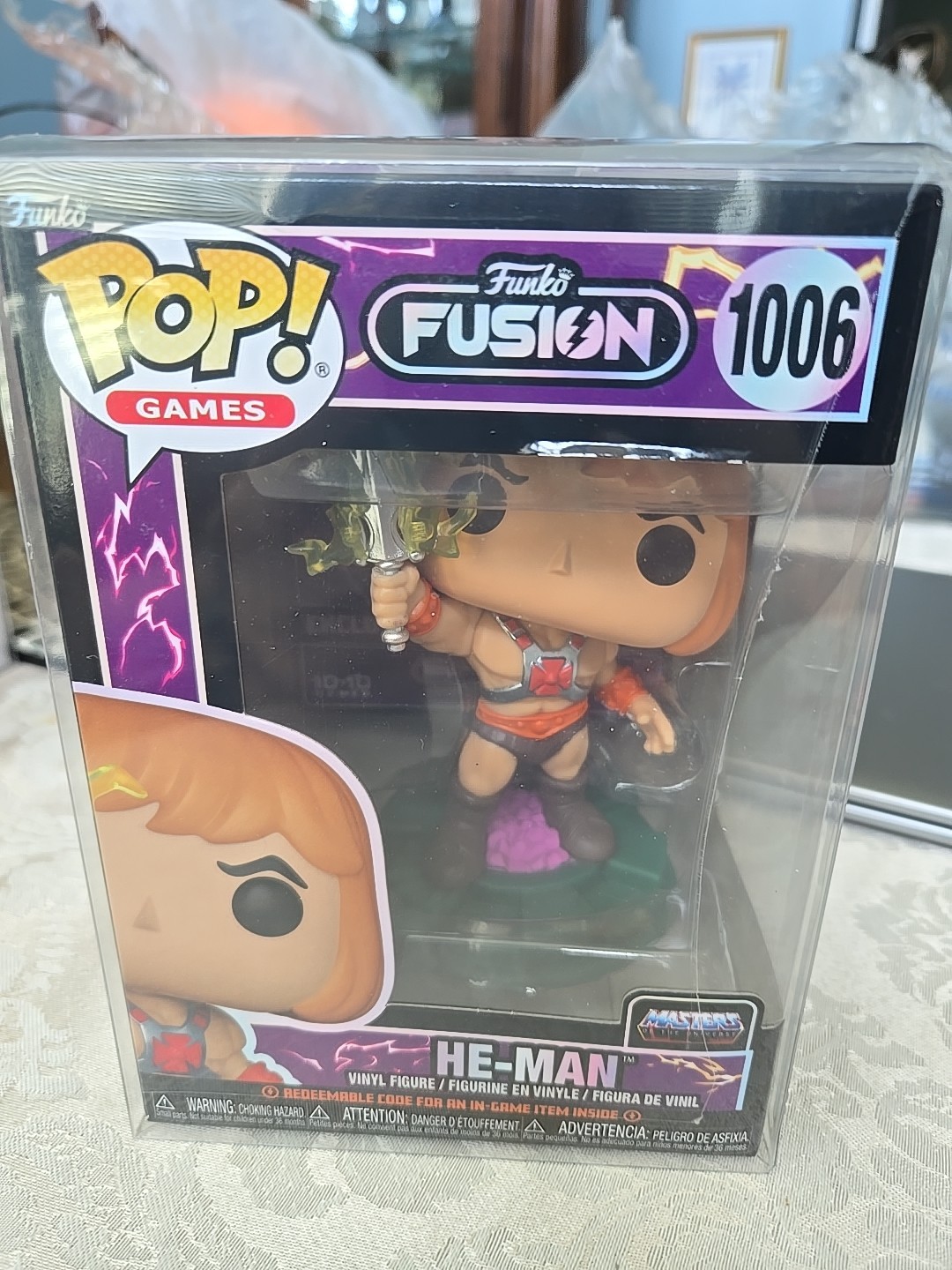 Funko Pop! Fusion Vinyl: Masters of the Universe-He-Man #1006 In Protective Case