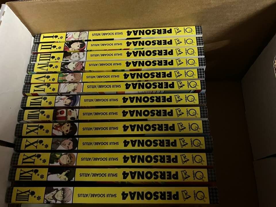 Persona 4 Vol 1,2,3,4,5,6,7,8,9,10,11,12,13 (13 English Manga Books), by Atlus