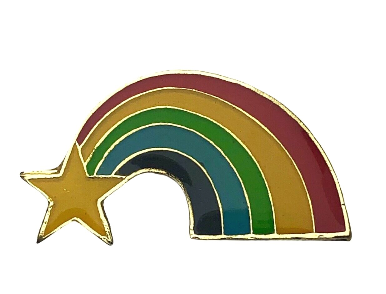 Rainbow Star LGBT Pride Flag Hat or Lapel Pin AK880 F5D1K
