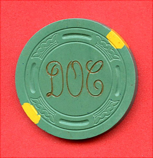 OLD VINTAGE 1946 CALIF C/R CHIP – $20.00 NORTH PARK CARD ROOM – SAN DIEGO CA