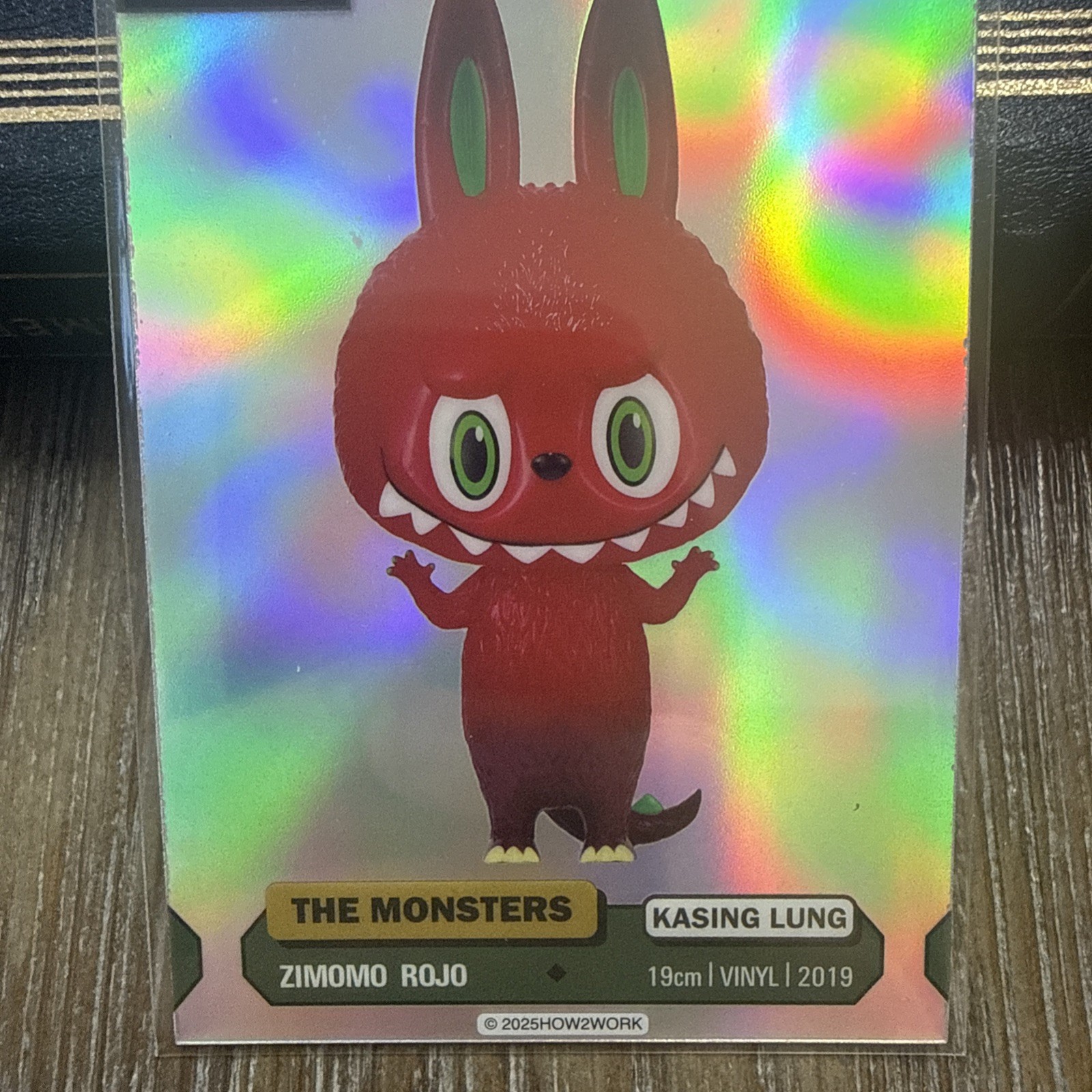 2025 How2Work Chrome THE MONSTERS Series 3 CARD LABUBU Rimomo Rojo TC 16/84 N