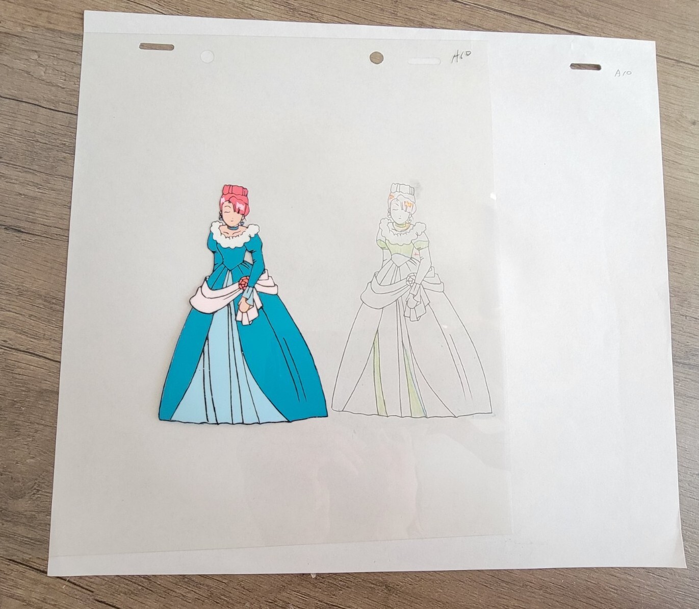 Magical Princess Minky Momo As Cinderella Anime Production Cel & Key Lot of 4