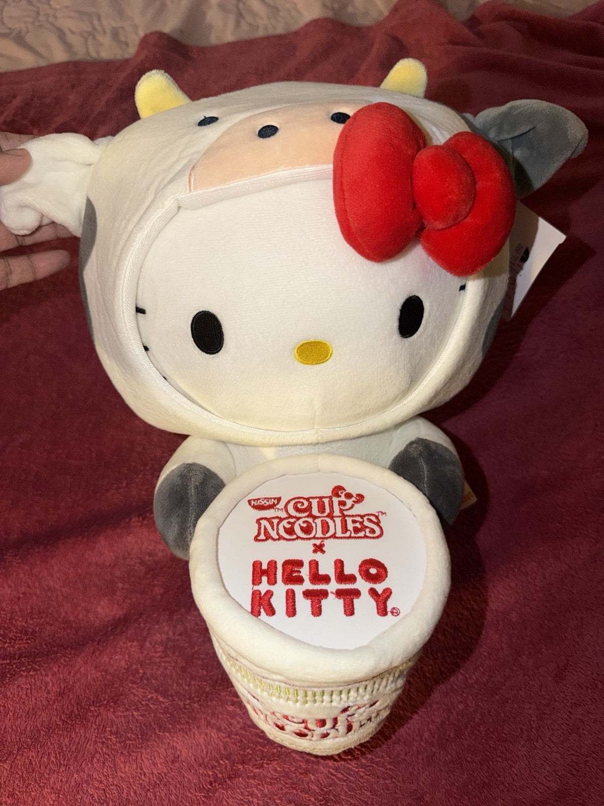 Kidrobot Nissin Cup Noodles x Hello Kitty Cat Plush Stuffed Animal w/ Label