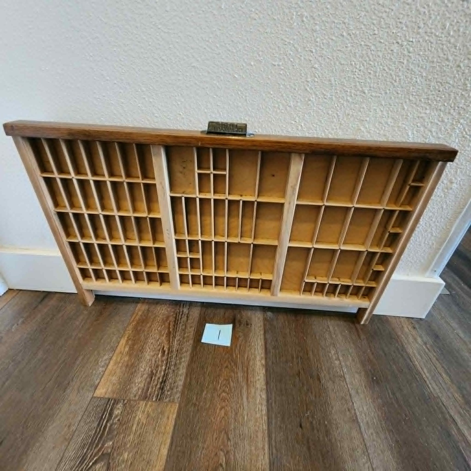 Vintage Hamilton Mfg Co Wooden Printers Drawer Shadow Box Trinket Choose 1-3