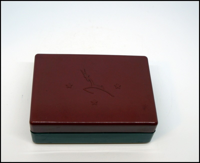 Vintage Art Deco Bakelite Cigarette/Trinket/Stash Box Gazelle Motif #N1266