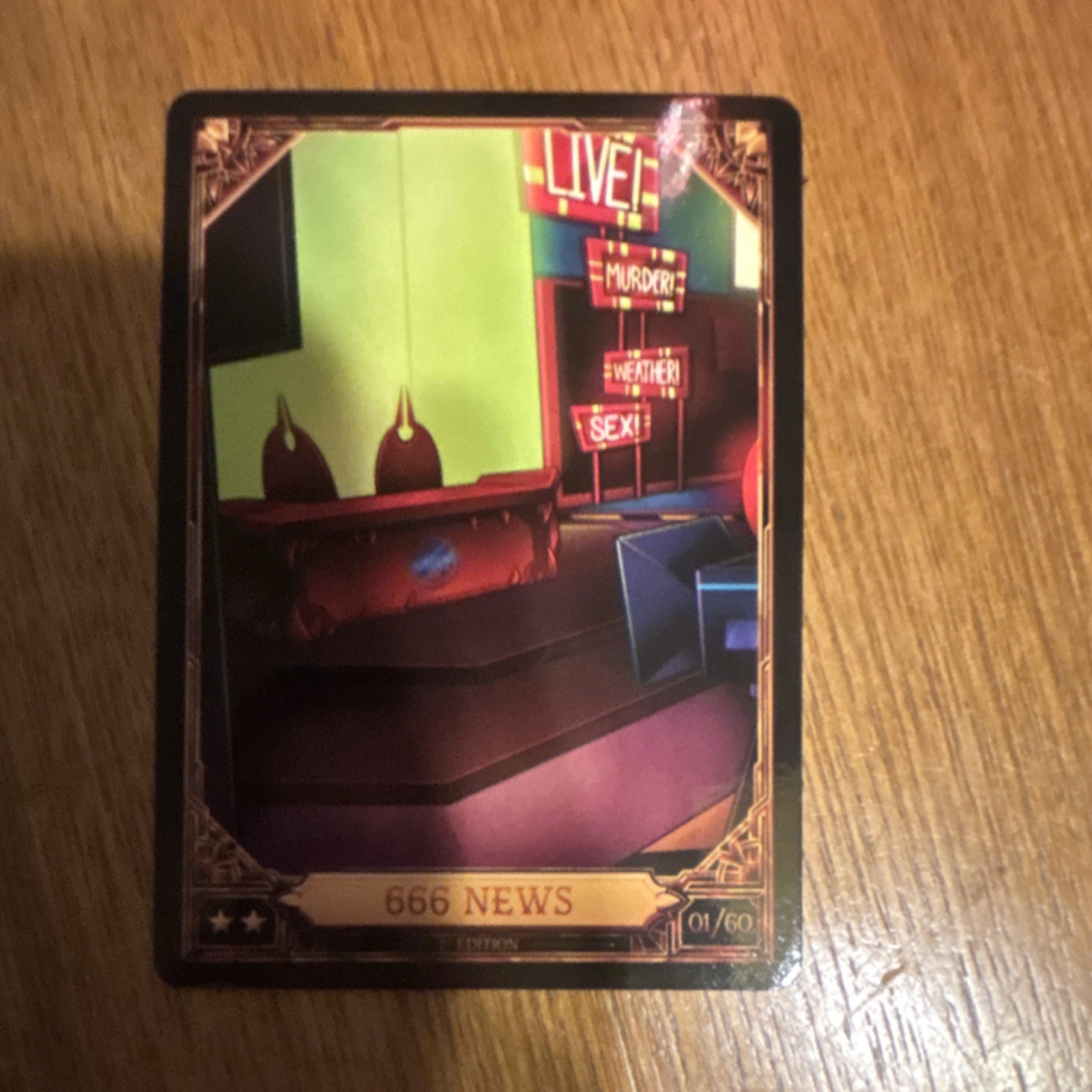 Hazbin Hotel 666 News 1st Edition Serial Numbered 01/60 Original Set