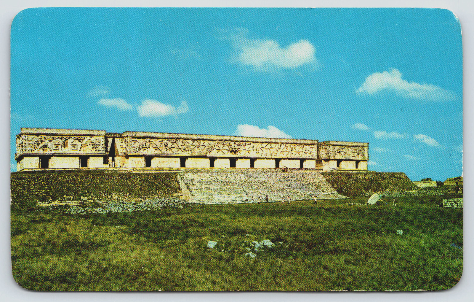 Uxmal Yucatan Mexico Governor’s Palace, Palacio del Gobernador Postcard c1970’s