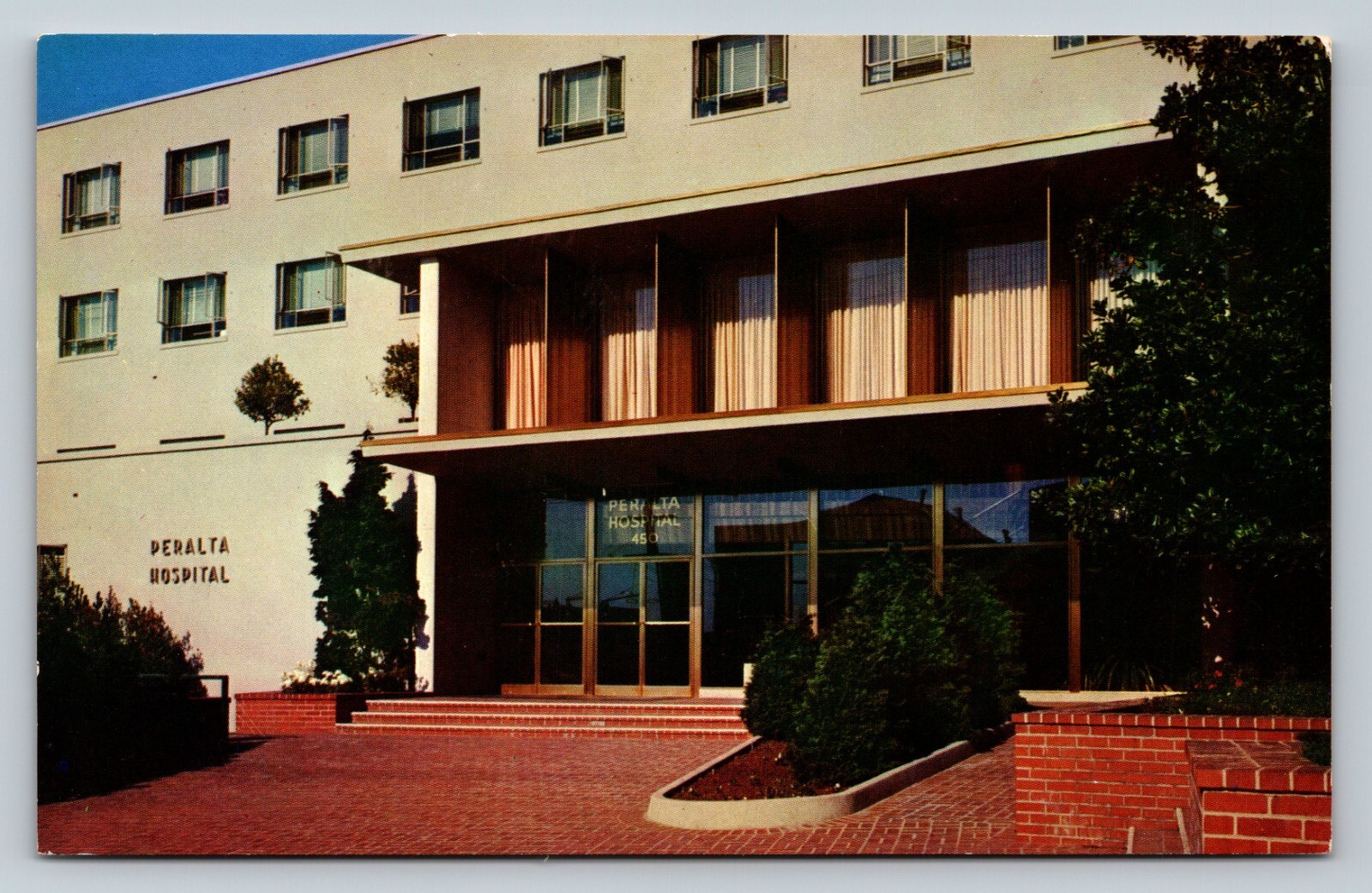 Oakland California Peralta Hospital Non-profit Hospital VINTAGE Postcard