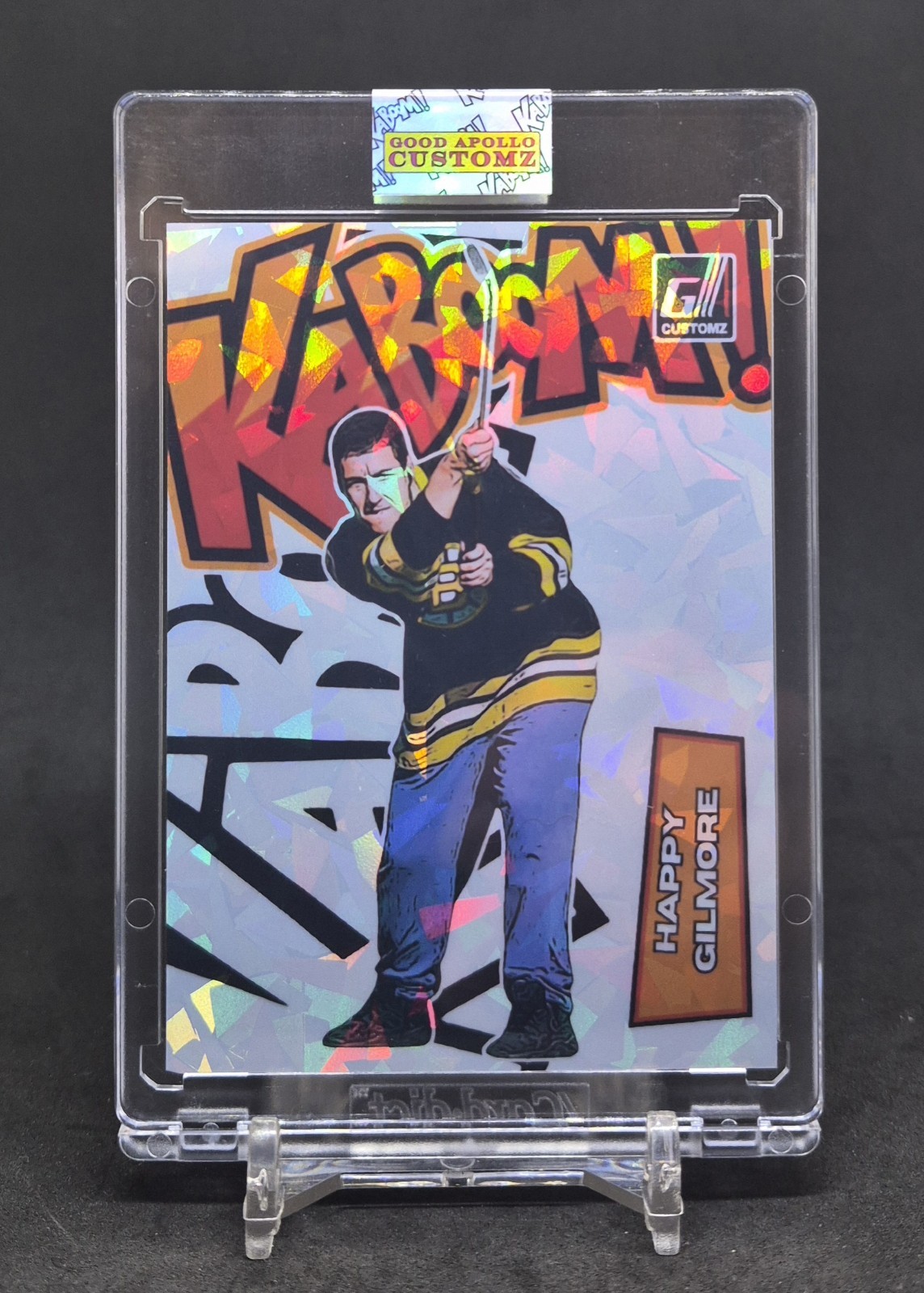 HAPPY GILMORE KABOOM! ADAM SANDLER CUSTOMZ NOVELTY CARD IN MAG
