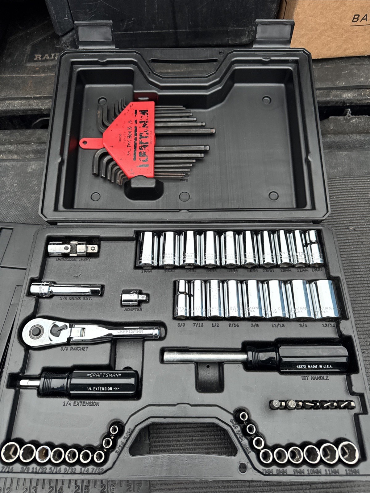 VERY RARE Sears Craftsman 66pc Mid Length Socket Mechanic Tool Set 33766 USA