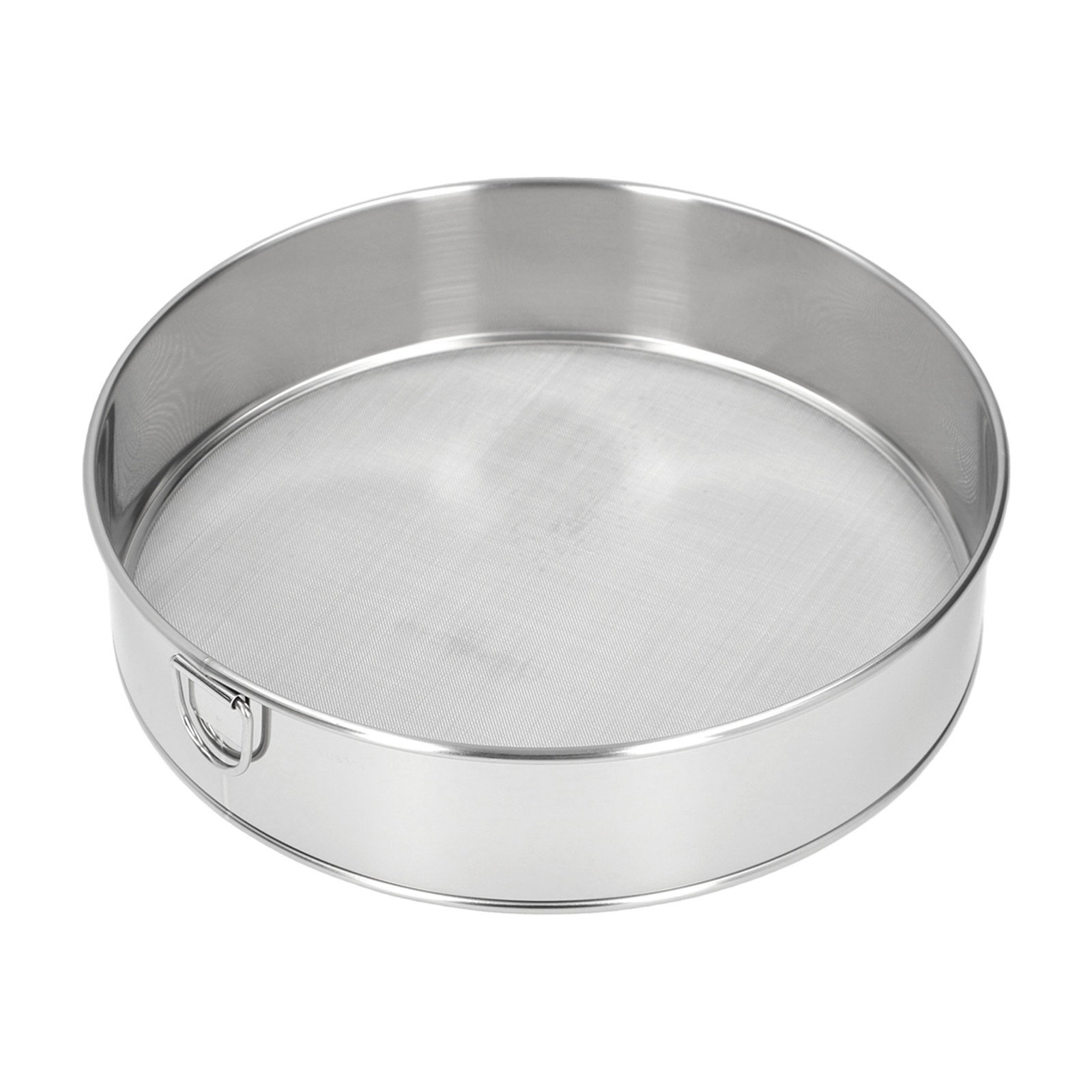 Large Size Round Sifter Titanium Plated 80 Mesh Flour Sieve For Baking Kitchen