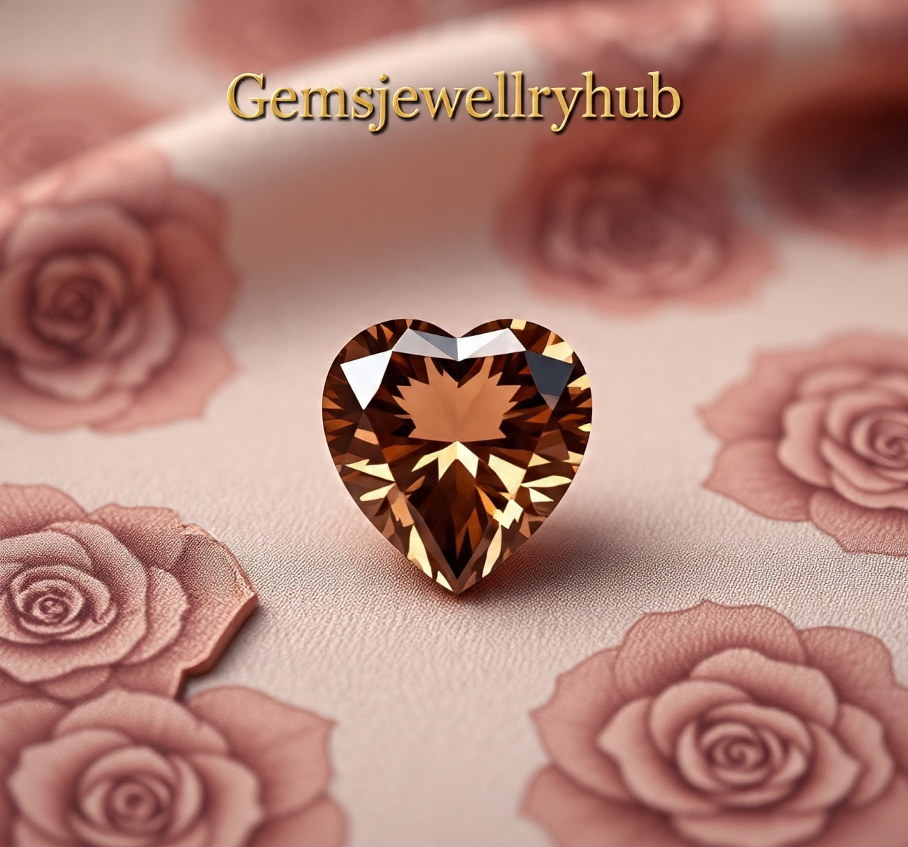 AAA+4 Ct Natural Heart Cut Brown Diamond Loose VVS1 D Grade Gemstone free gift