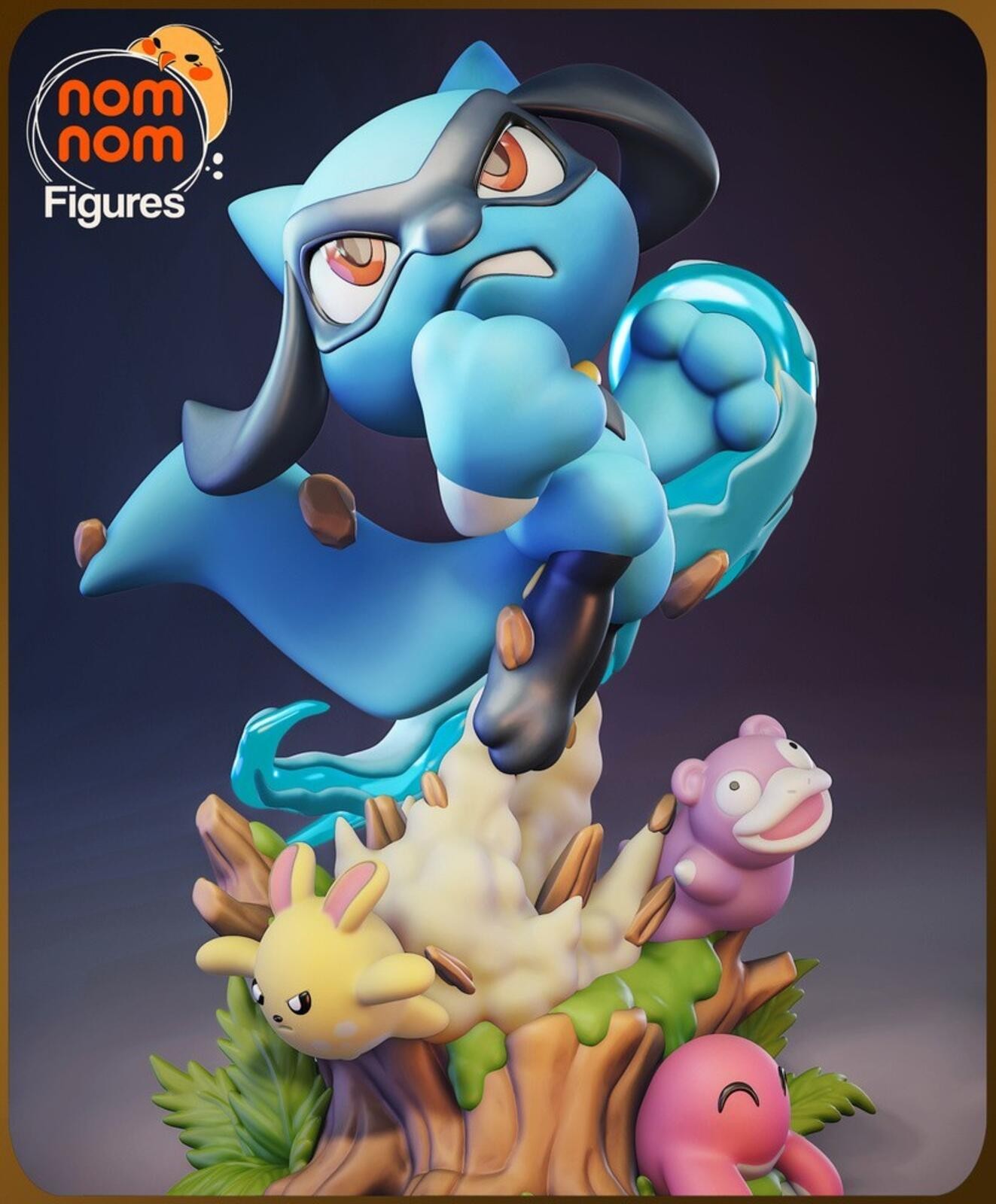 1:10 Chibi Riolu Pokemon UNPAINTED High Quality Garage Kit