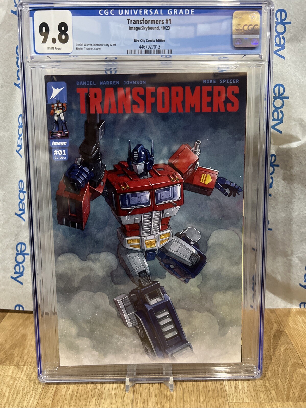 Transformers #1 Bird City Teunnec Variant CGC 9.8 Graded Comic New Slab