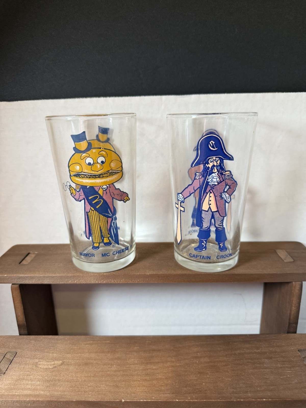 Vintage McDonald’s Collector Series Drinking Glasses Lot of 2 1970’s