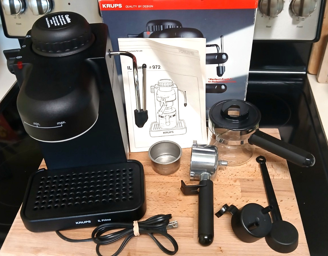 KRUPS IL Primo Espresso Coffee Machine 972 o Cappuccino Latte **NICE**
