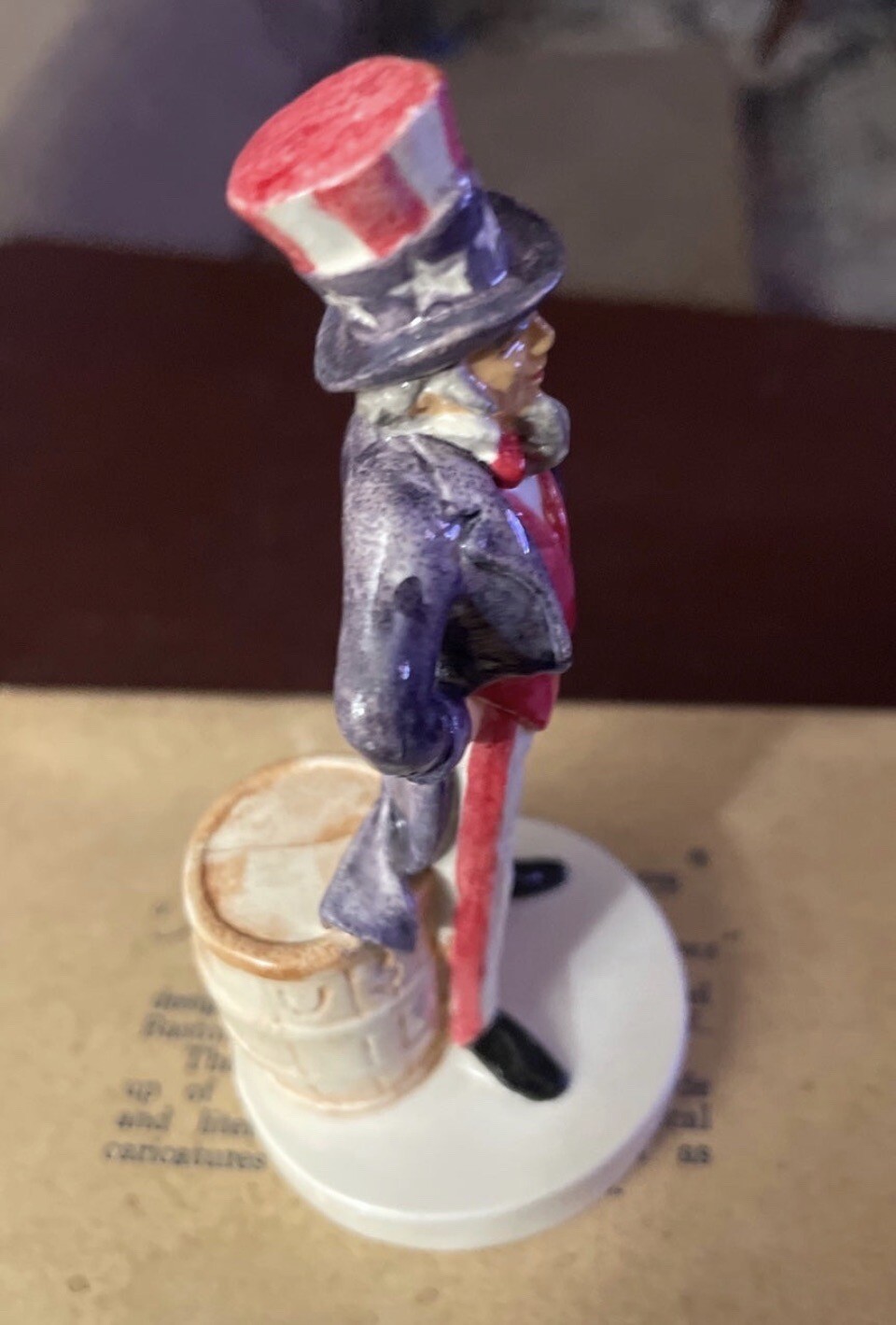 “UNCLE SAM” Sebastian Miniatures Patriotic Figurine -Item #6206-bx6
