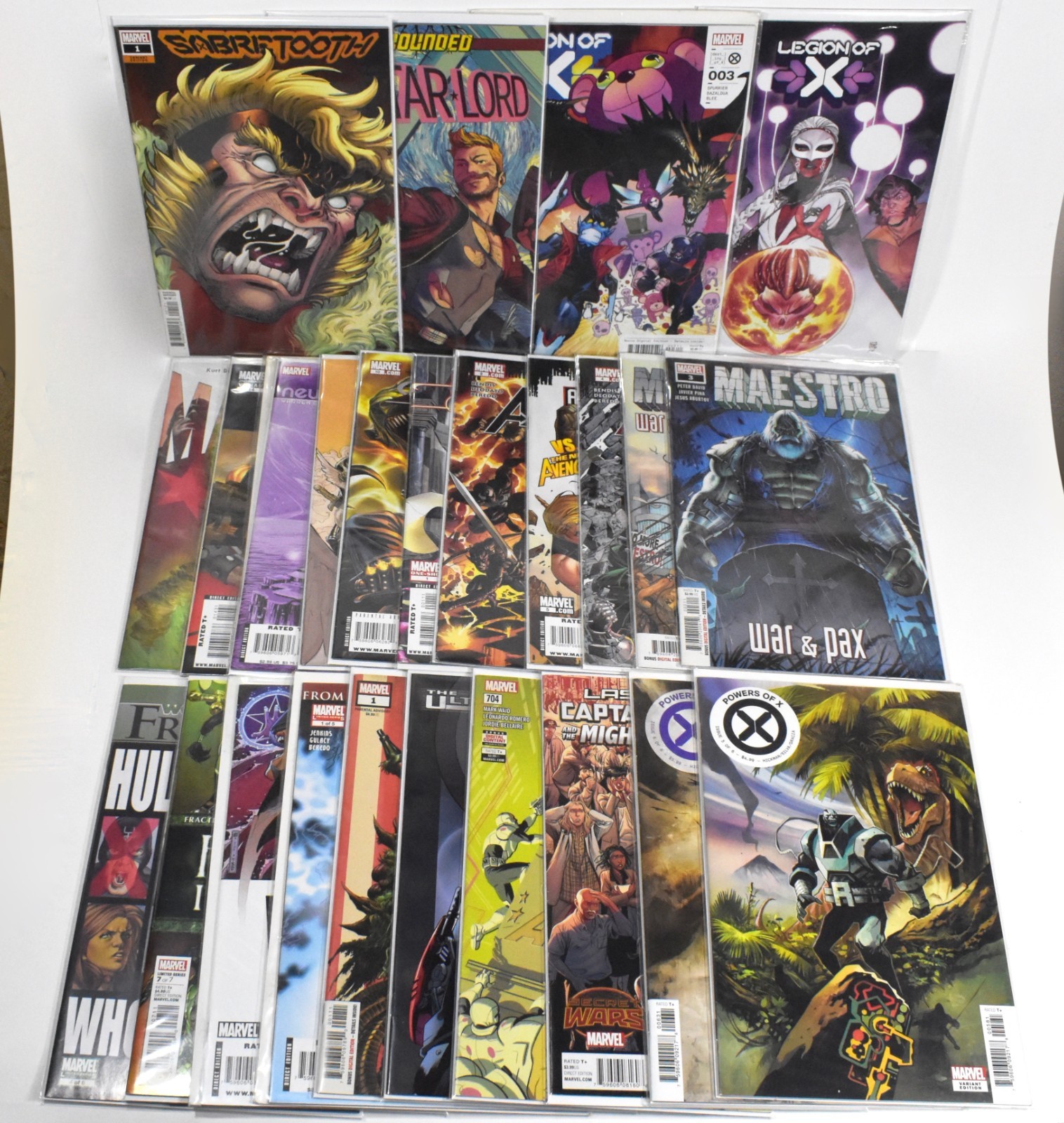 Lot of 26 Marvel Comic Books Modern Age 2000-Current, Mixed Lot VF to Near Mint