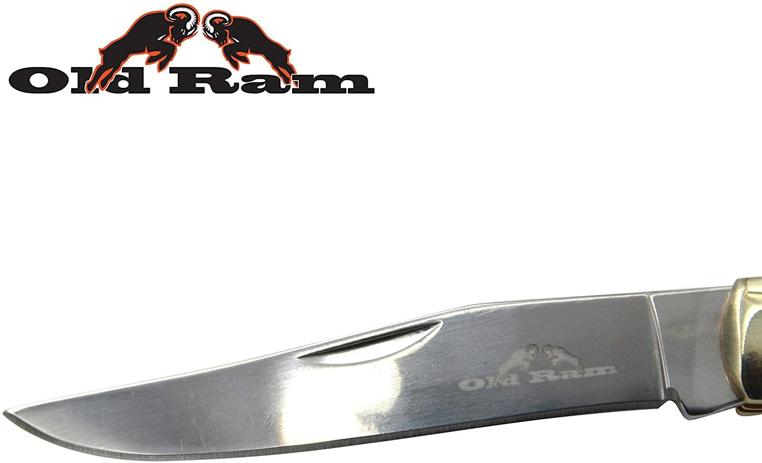Old Ram Collection Everyday Carry Manual Folding Trapper Knife w/Smooth Resin