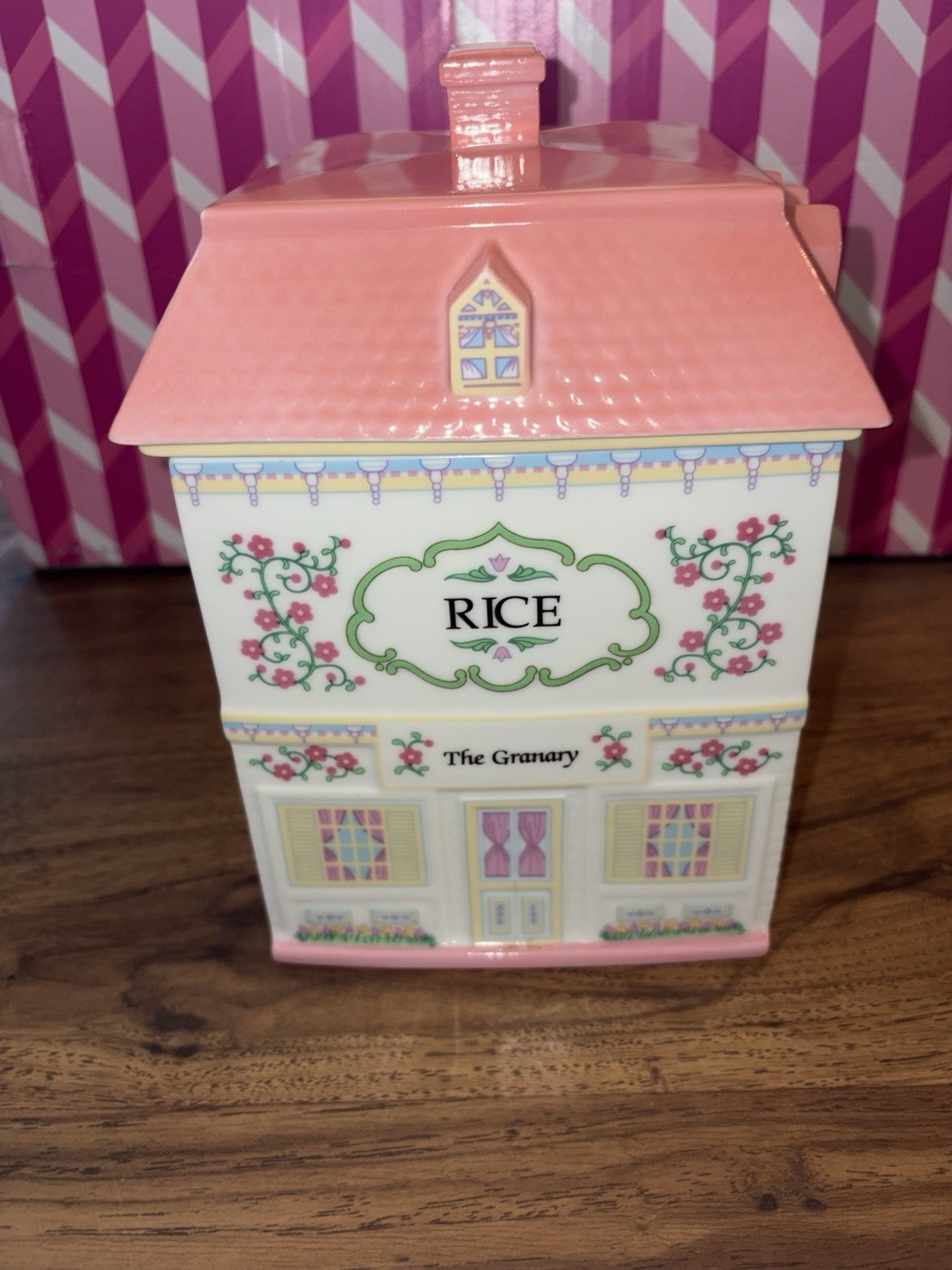 Vintage 1992 Lenox Village “Rice” Canister “The Granary”- Very Good