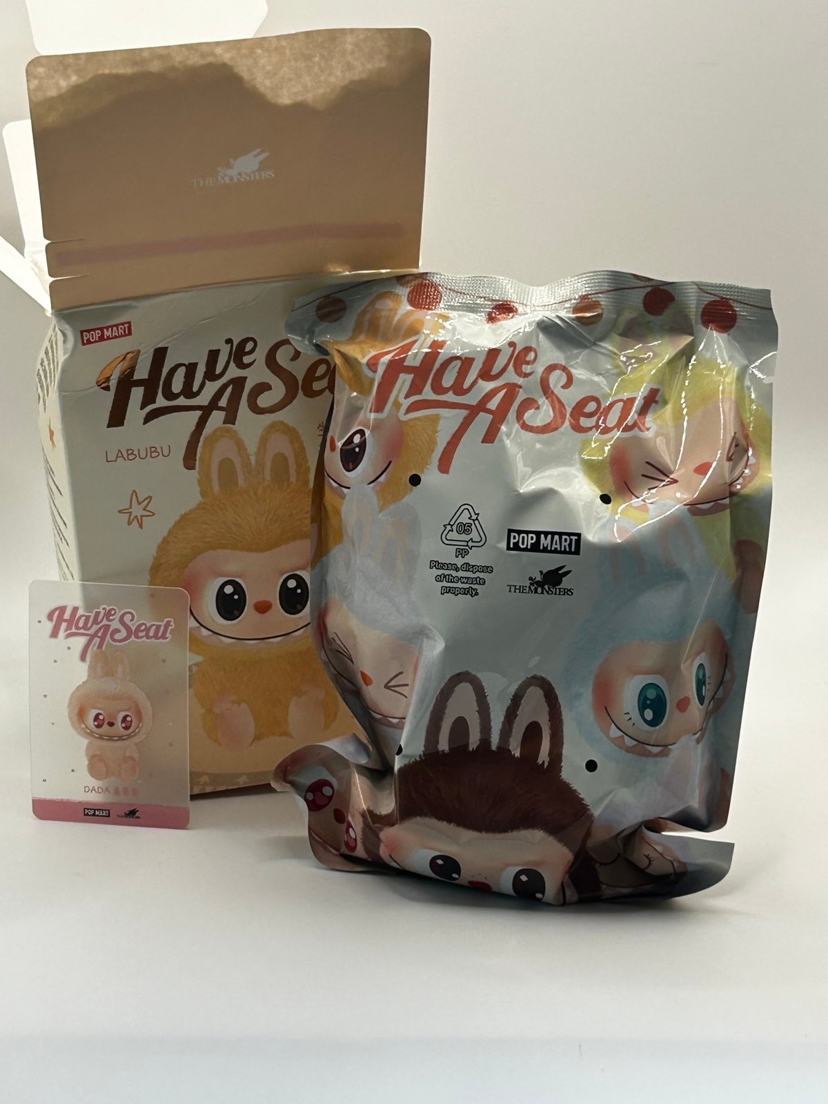 Pop Mart The Monsters Labubu Have A Seat DADA confirmed plush pendant
